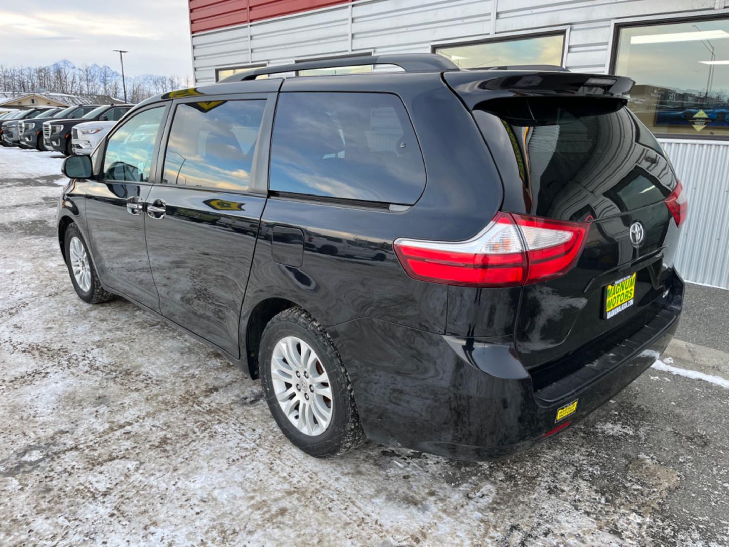 2016 BLACK /Gray Toyota Sienna XLE FWD 8-Passenger V6 (5TDYK3DC5GS) with an 3.5L V6 EFI DOHC 24V engine, 5A transmission, located at 1960 Industrial Drive, Wasilla, 99654, (907) 274-2277, 61.573475, -149.400146 - Photo#2